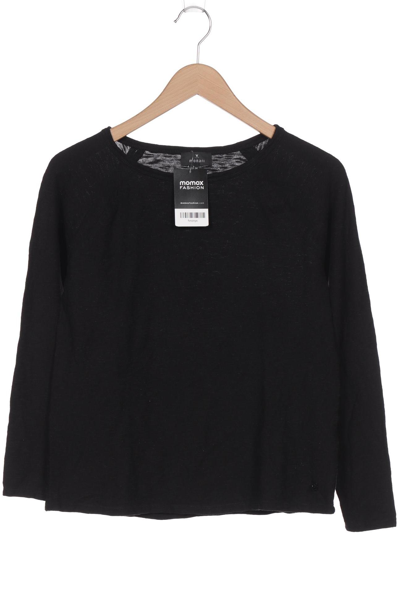 

monari Damen Langarmshirt, schwarz