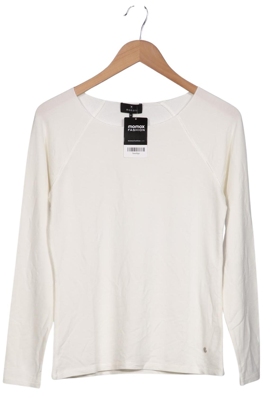 

monari Damen Langarmshirt, cremeweiß, Gr. 36