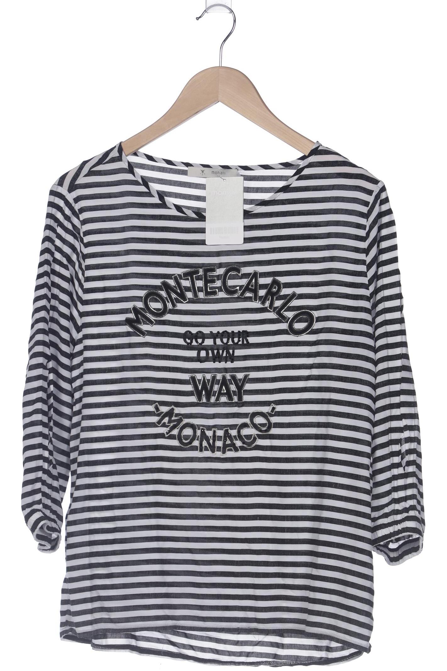 

monari Damen Langarmshirt, grau, Gr. 40
