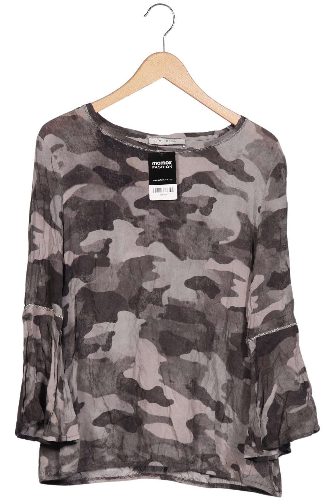 

monari Damen Langarmshirt, grau, Gr. 44