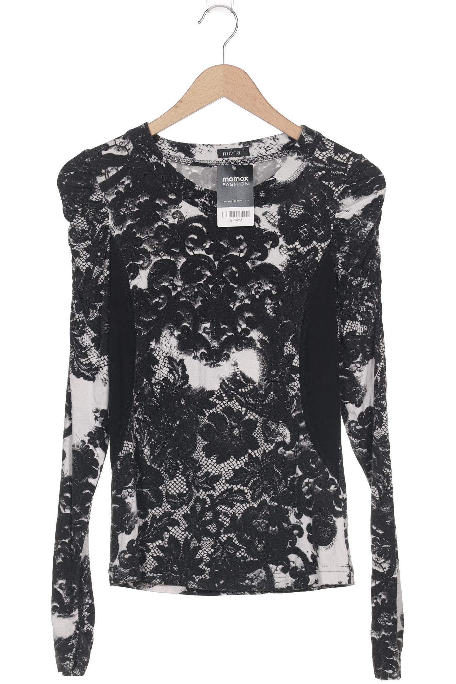

monari Damen Langarmshirt, schwarz, Gr. 36