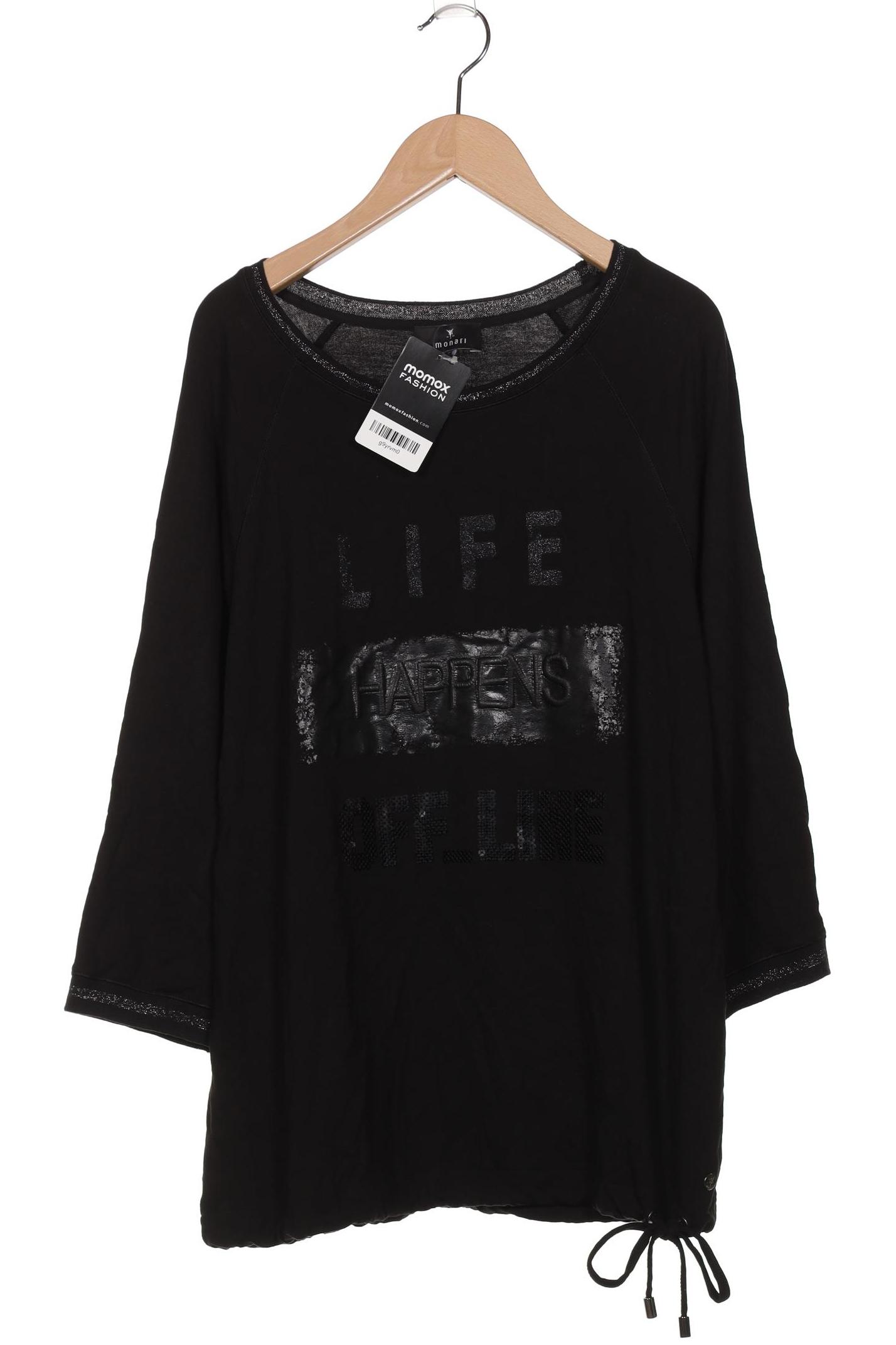 

monari Damen Langarmshirt, schwarz, Gr. 42