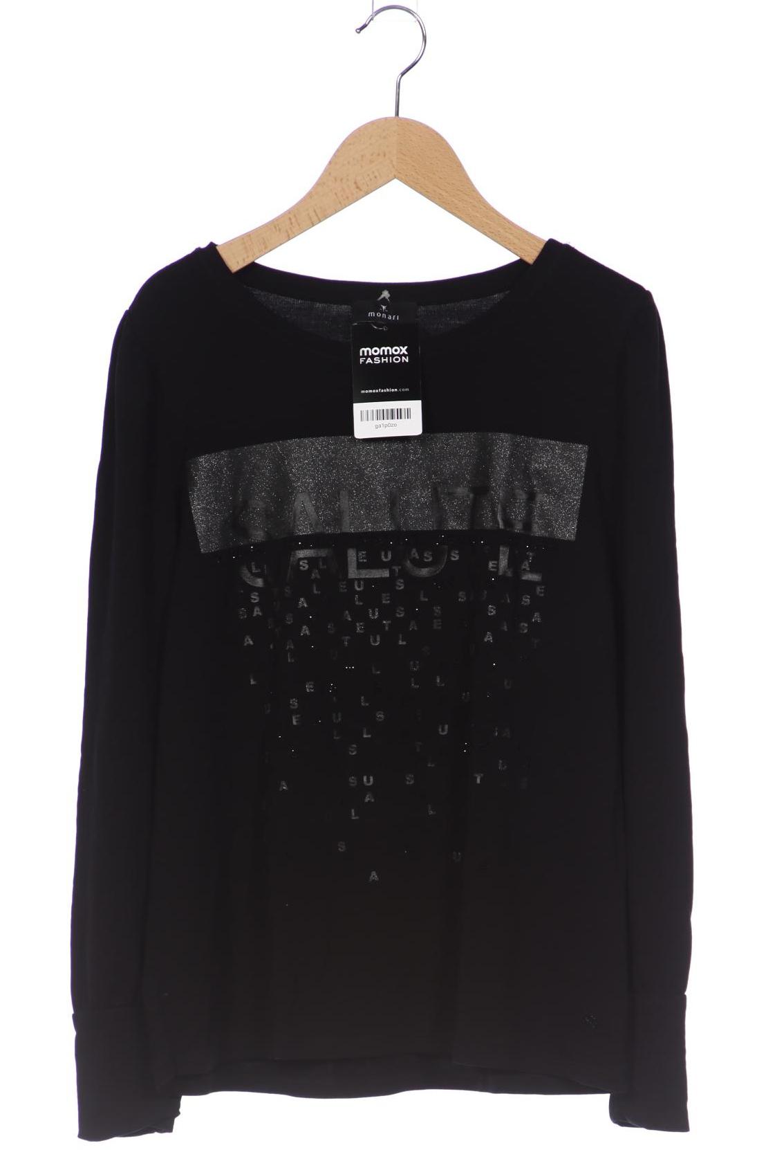 

monari Damen Langarmshirt, schwarz