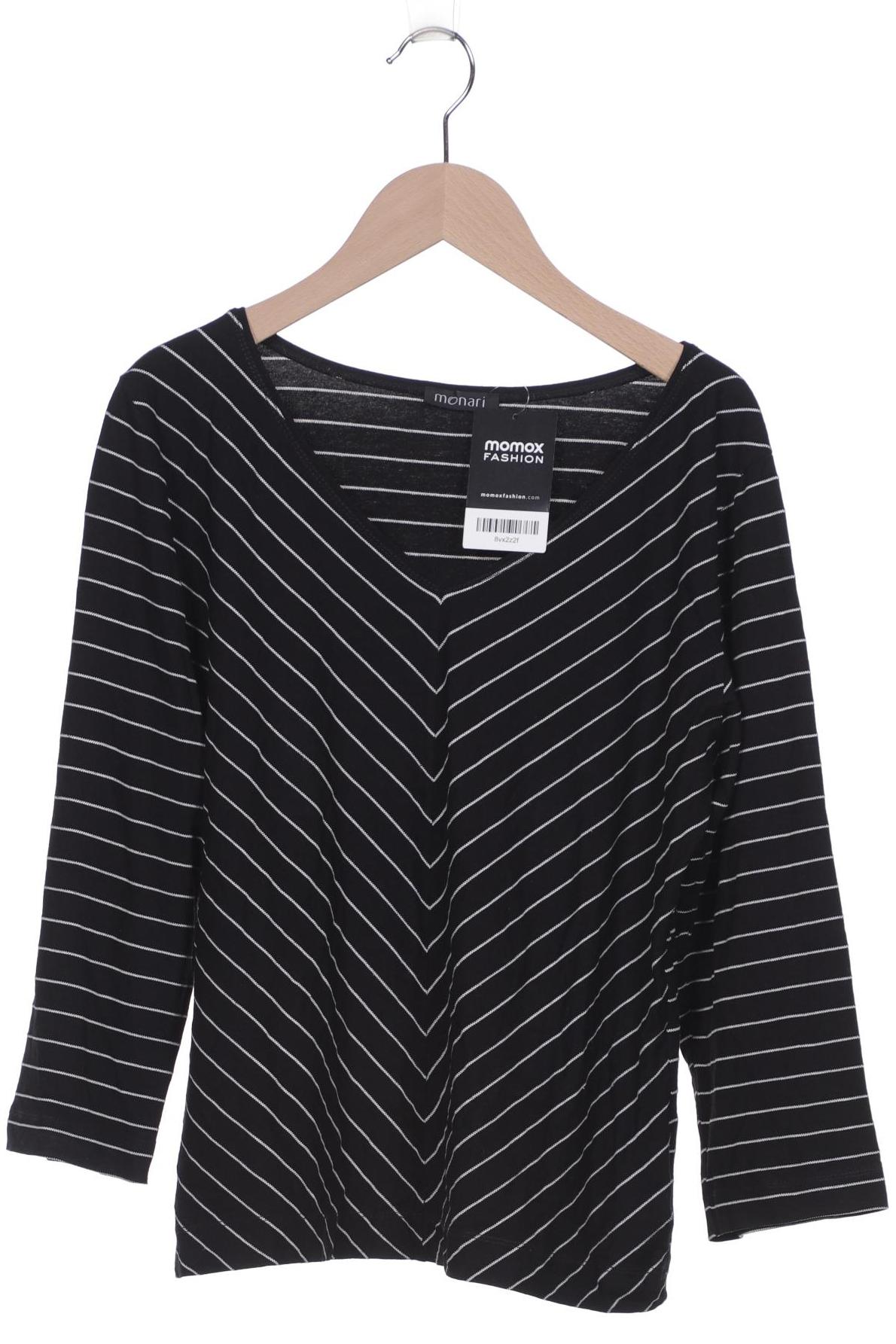 

monari Damen Langarmshirt, schwarz, Gr. 42