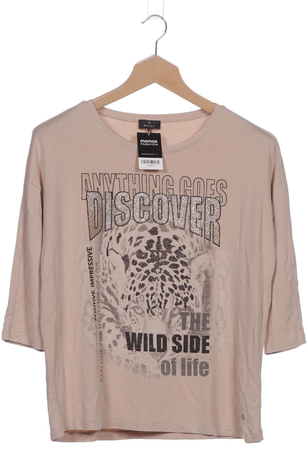 

monari Damen Langarmshirt, beige, Gr. 44