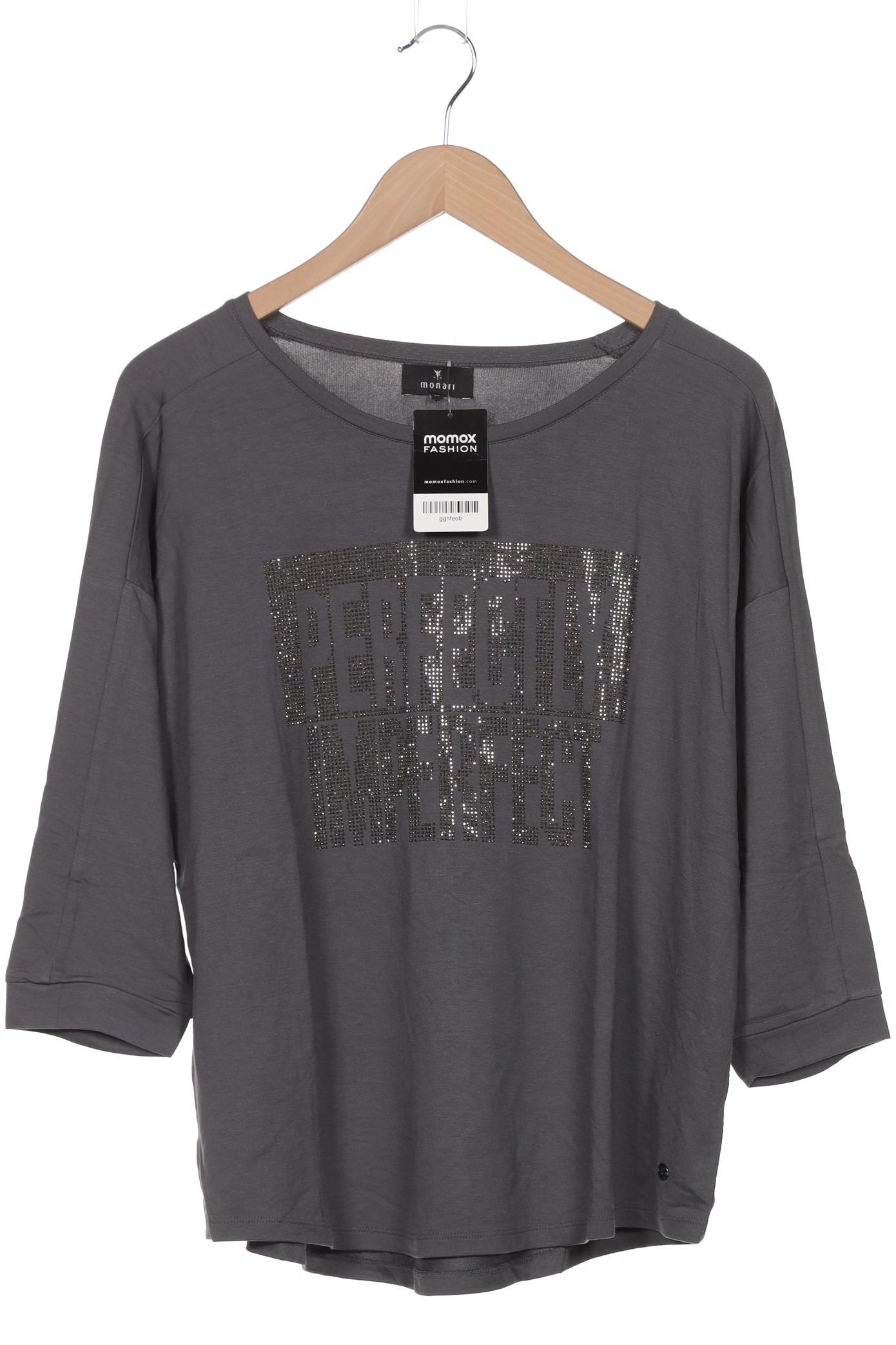

monari Damen Langarmshirt, grau, Gr. 42