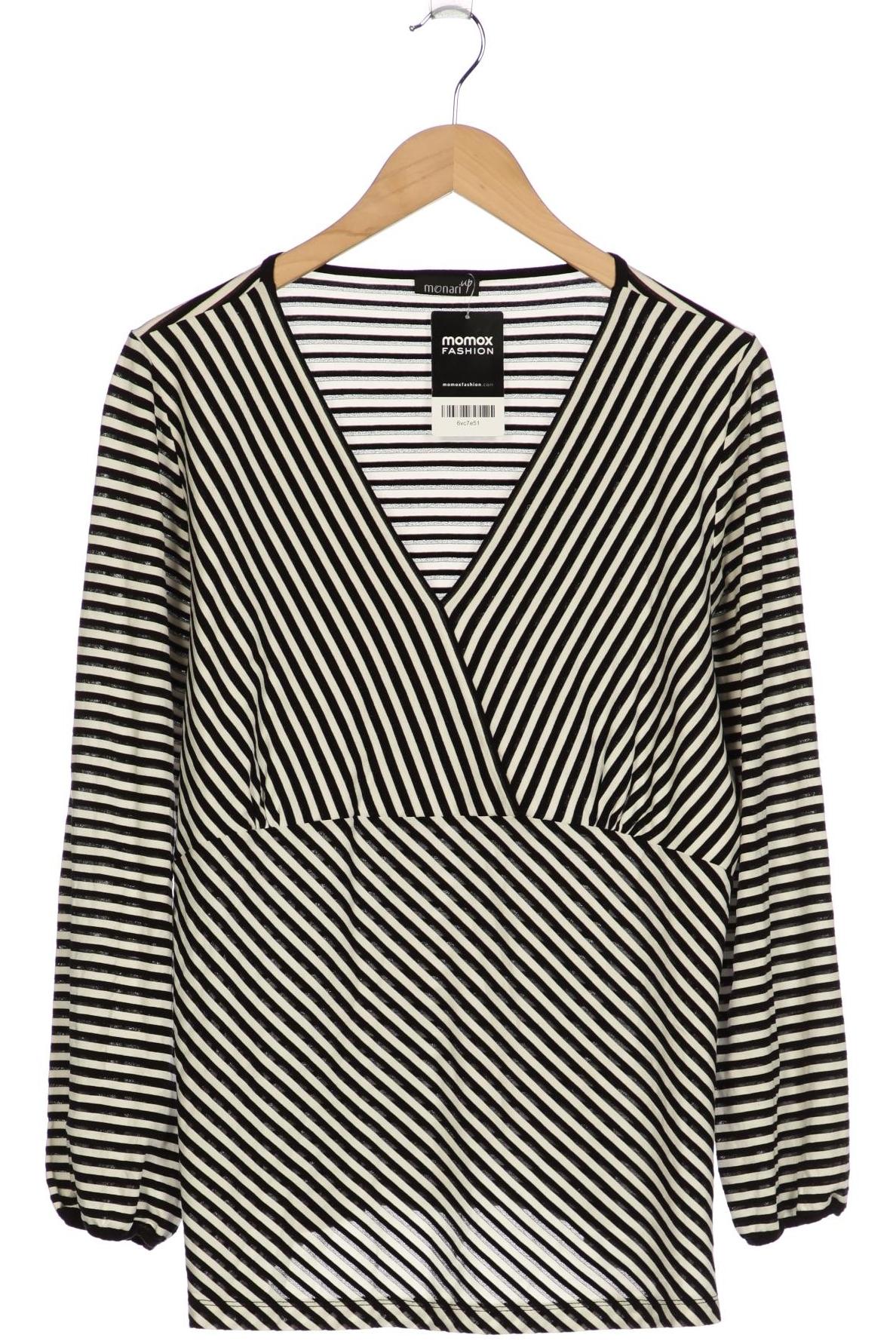 

monari Damen Langarmshirt, weiß, Gr. 46