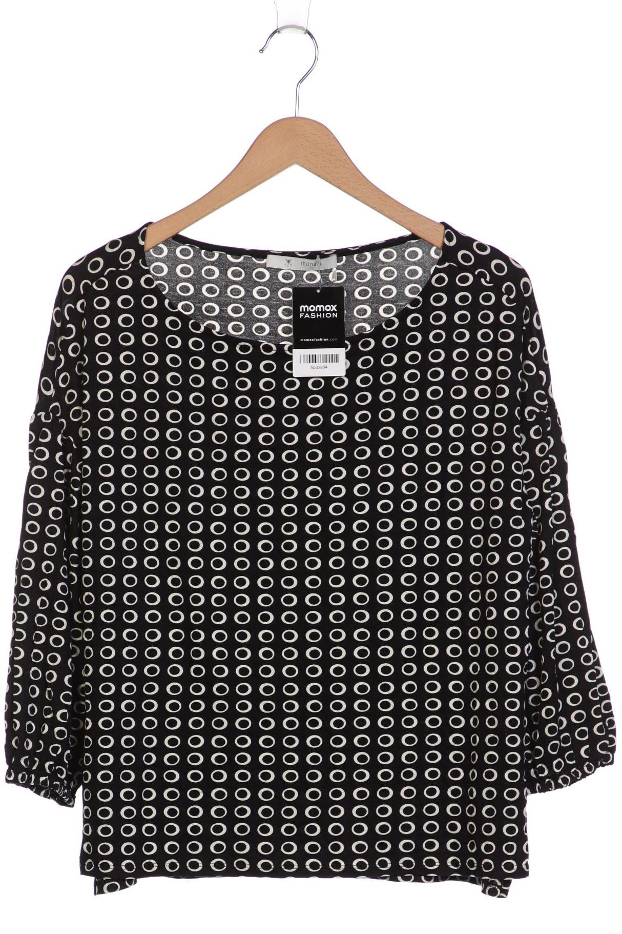 

monari Damen Langarmshirt, schwarz, Gr. 42