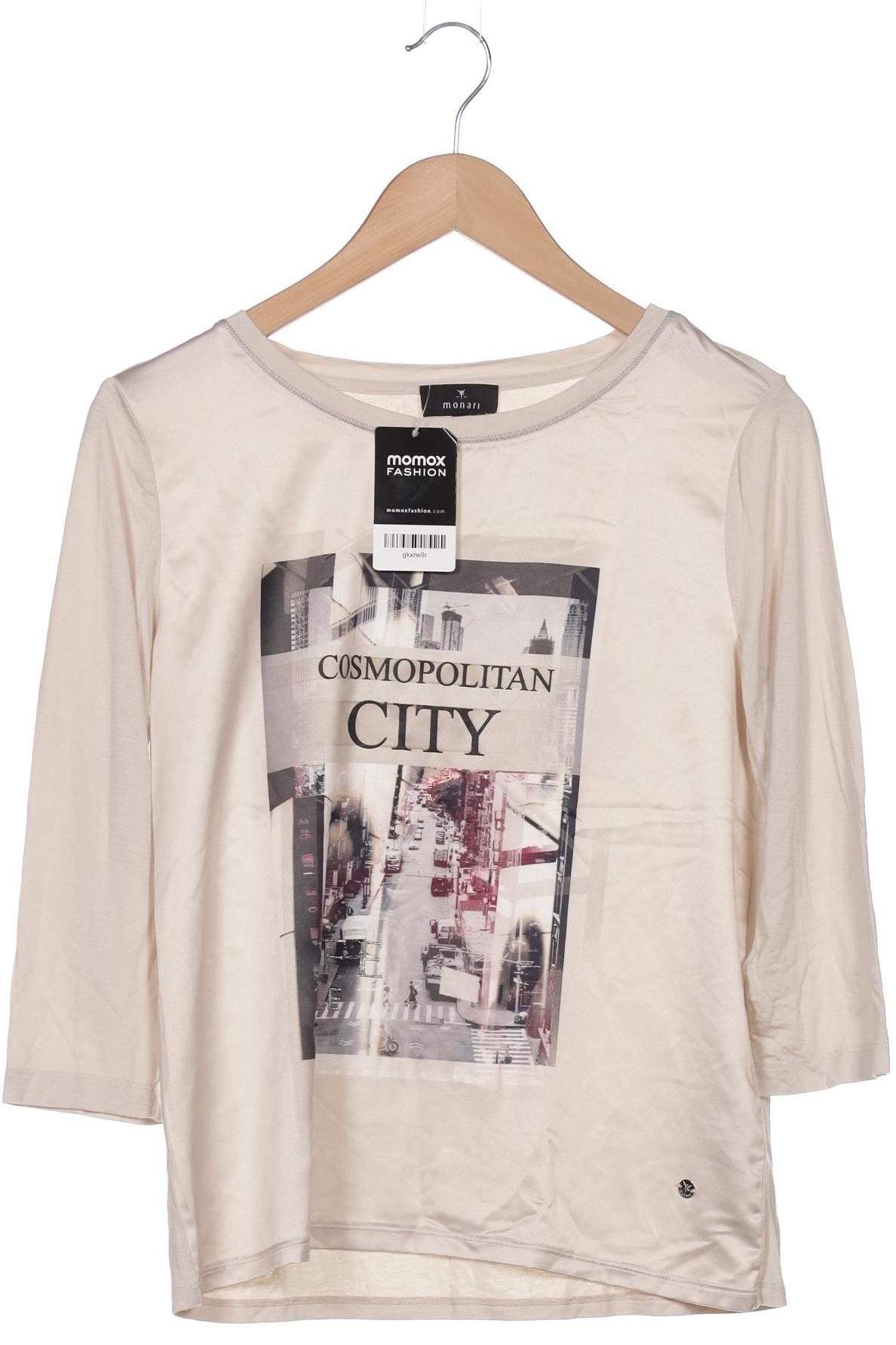 

monari Damen Langarmshirt, beige, Gr. 36