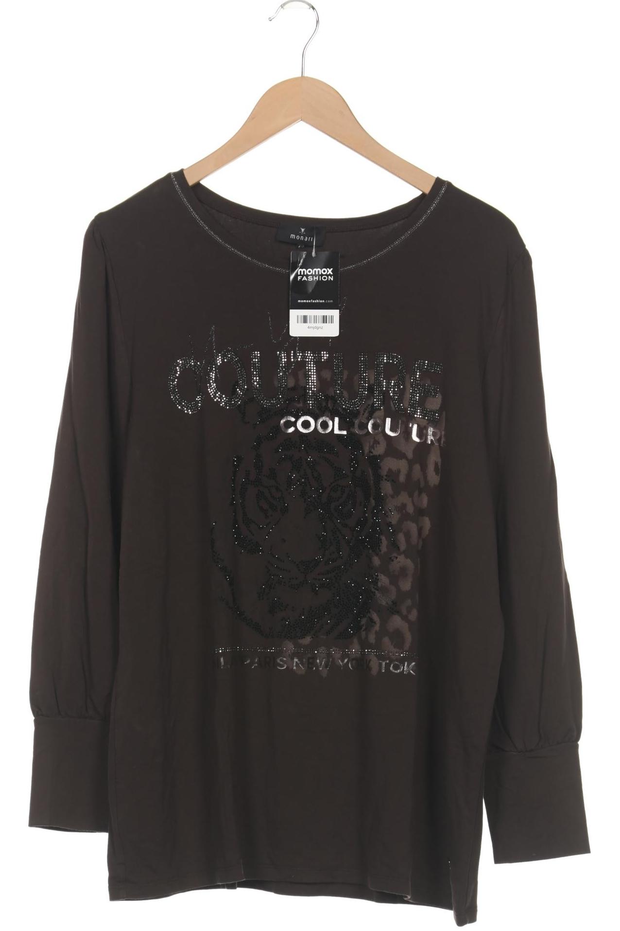 

monari Damen Langarmshirt, braun, Gr. 46