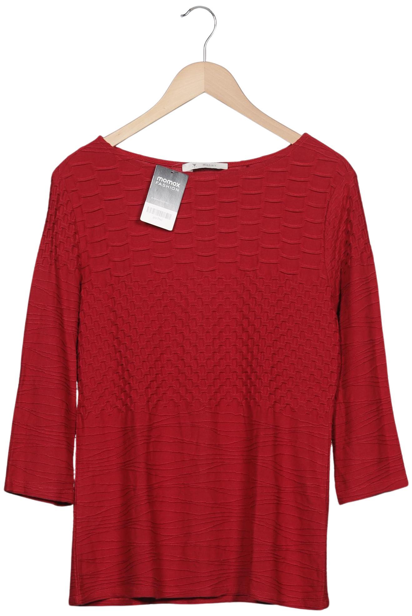 

monari Damen Langarmshirt, bordeaux, Gr. 42