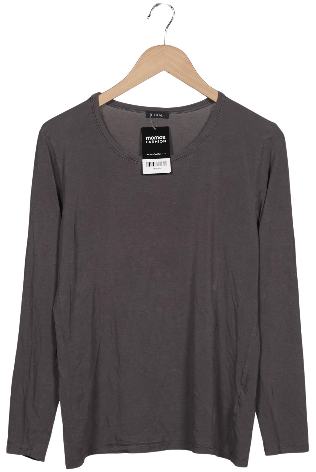 

monari Damen Langarmshirt, grau, Gr. 46