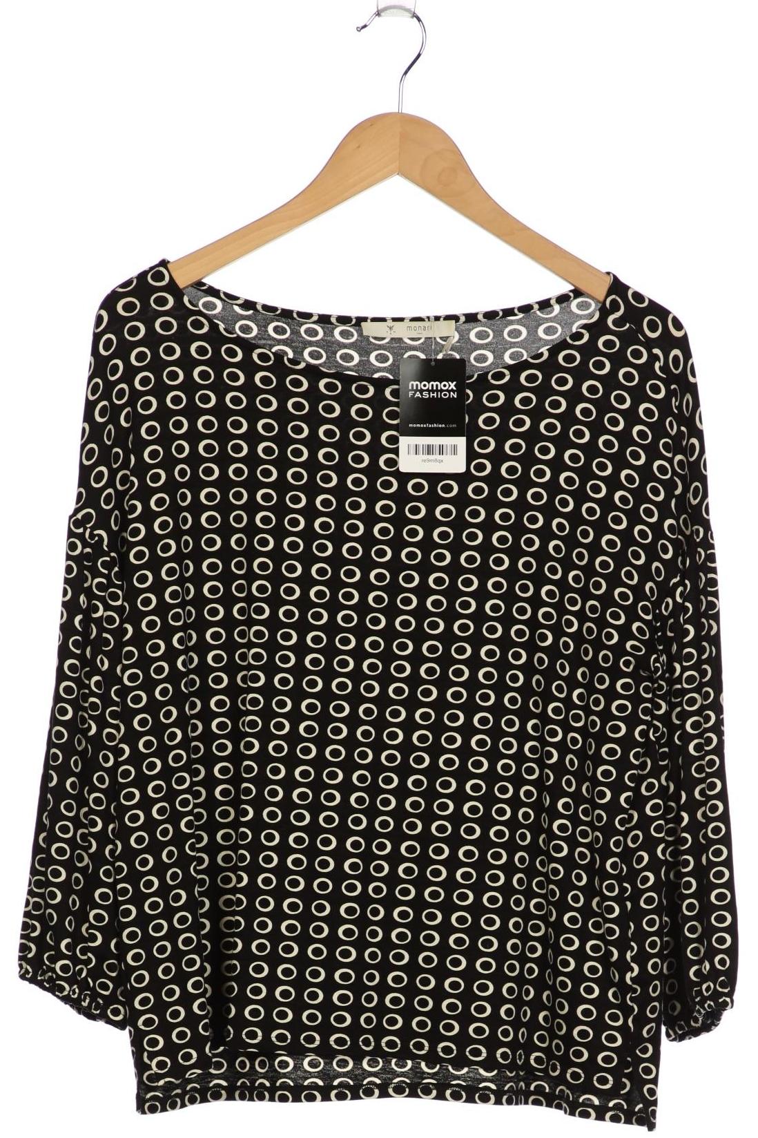 

monari Damen Langarmshirt, schwarz, Gr. 40