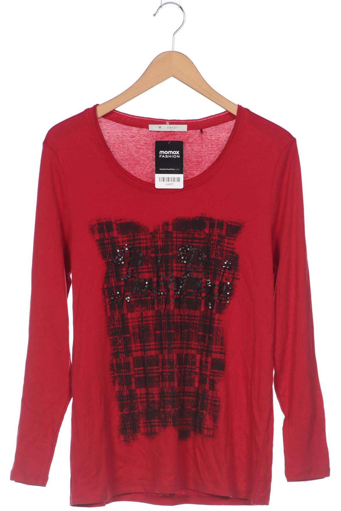 

monari Damen Langarmshirt, rot, Gr. 42