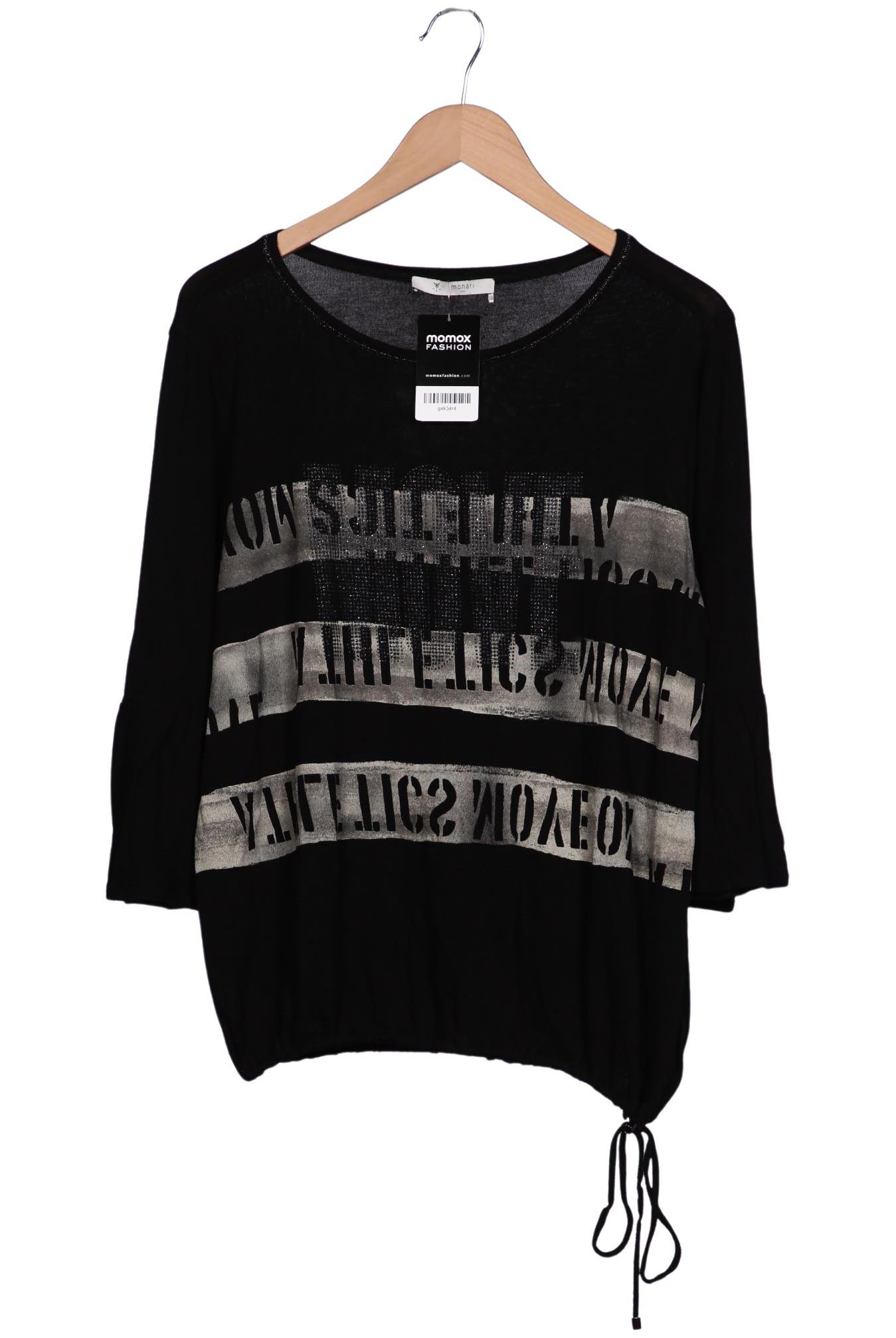 

monari Damen Langarmshirt, schwarz, Gr. 42