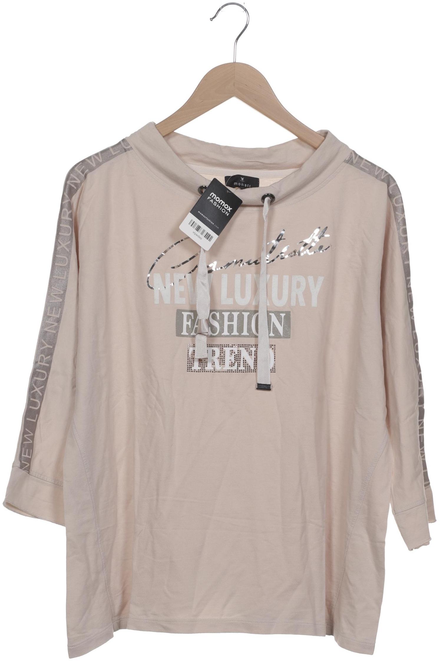 

monari Damen Langarmshirt, beige, Gr. 46
