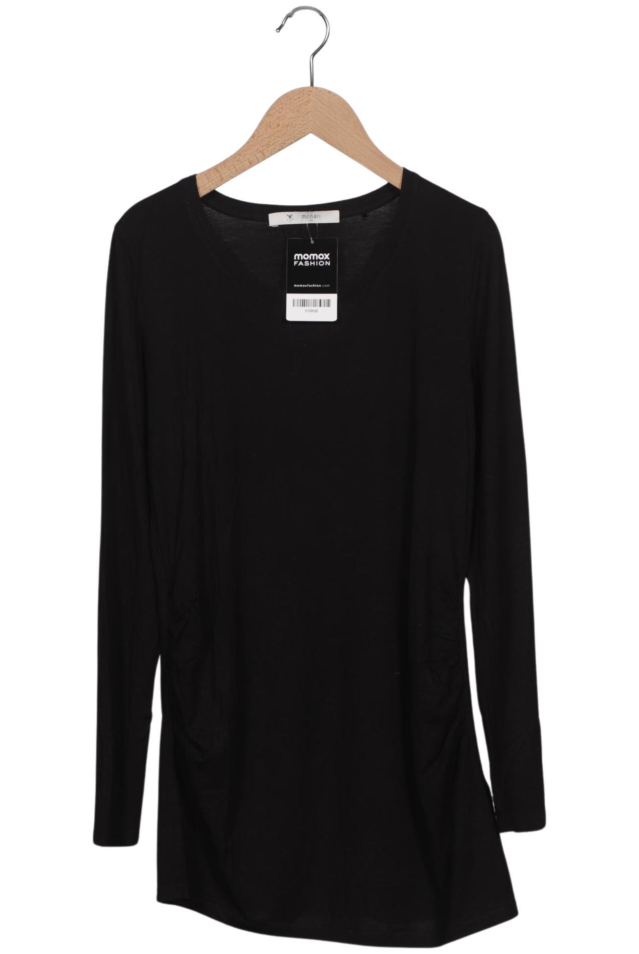 

monari Damen Langarmshirt, schwarz, Gr. 38