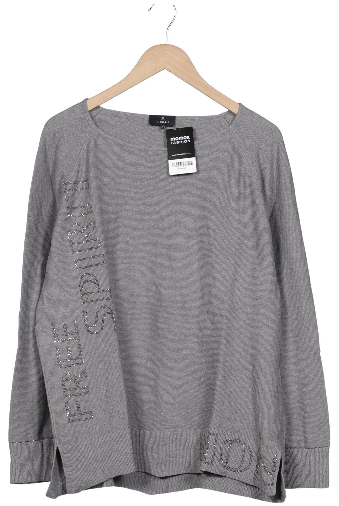 

monari Damen Langarmshirt, grau, Gr. 46