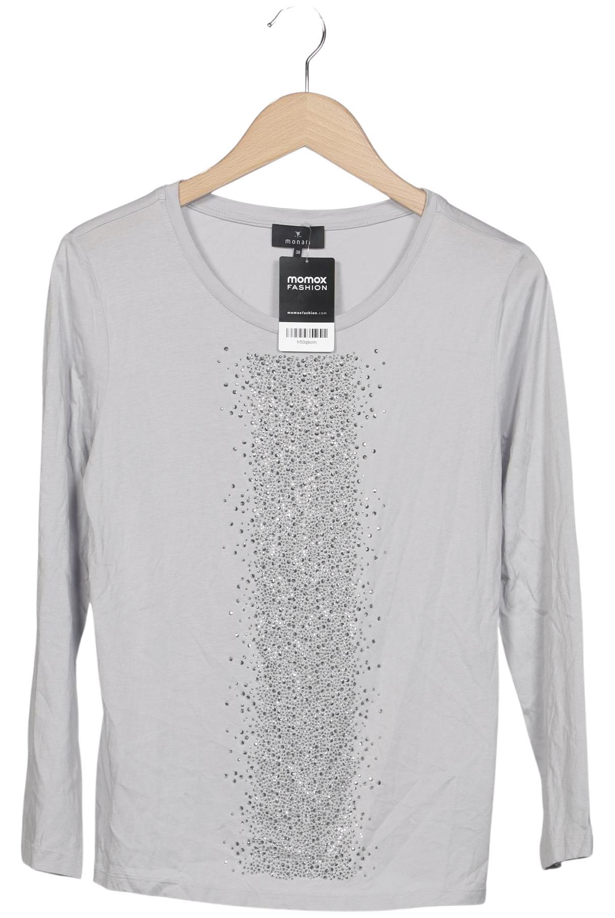 

monari Damen Langarmshirt, grau, Gr. 38