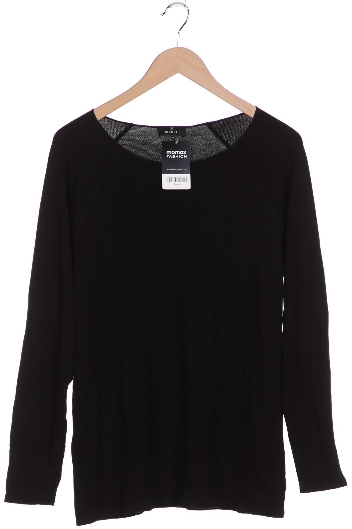 

monari Damen Langarmshirt, schwarz, Gr. 46