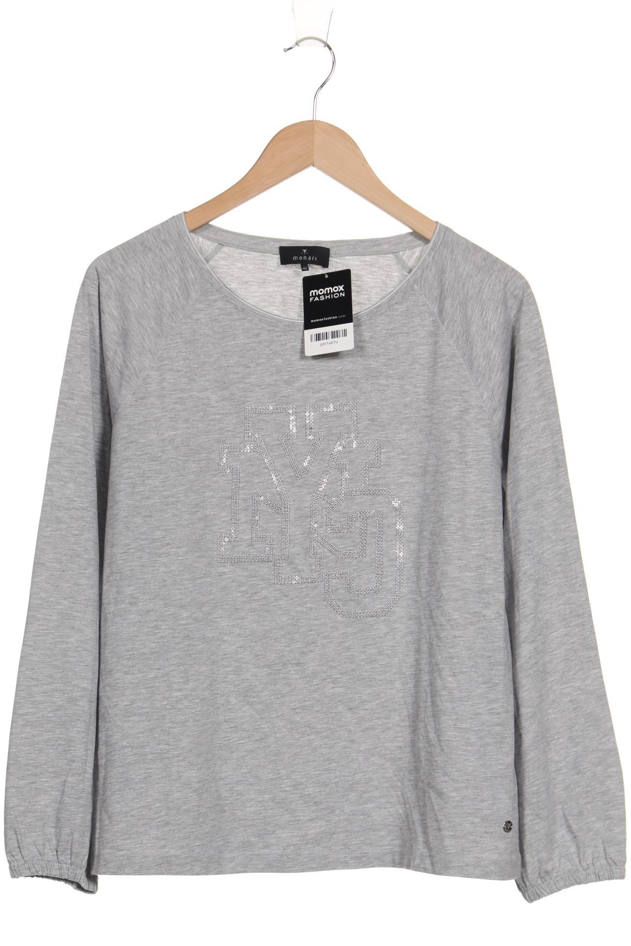 

monari Damen Langarmshirt, grau, Gr. 42
