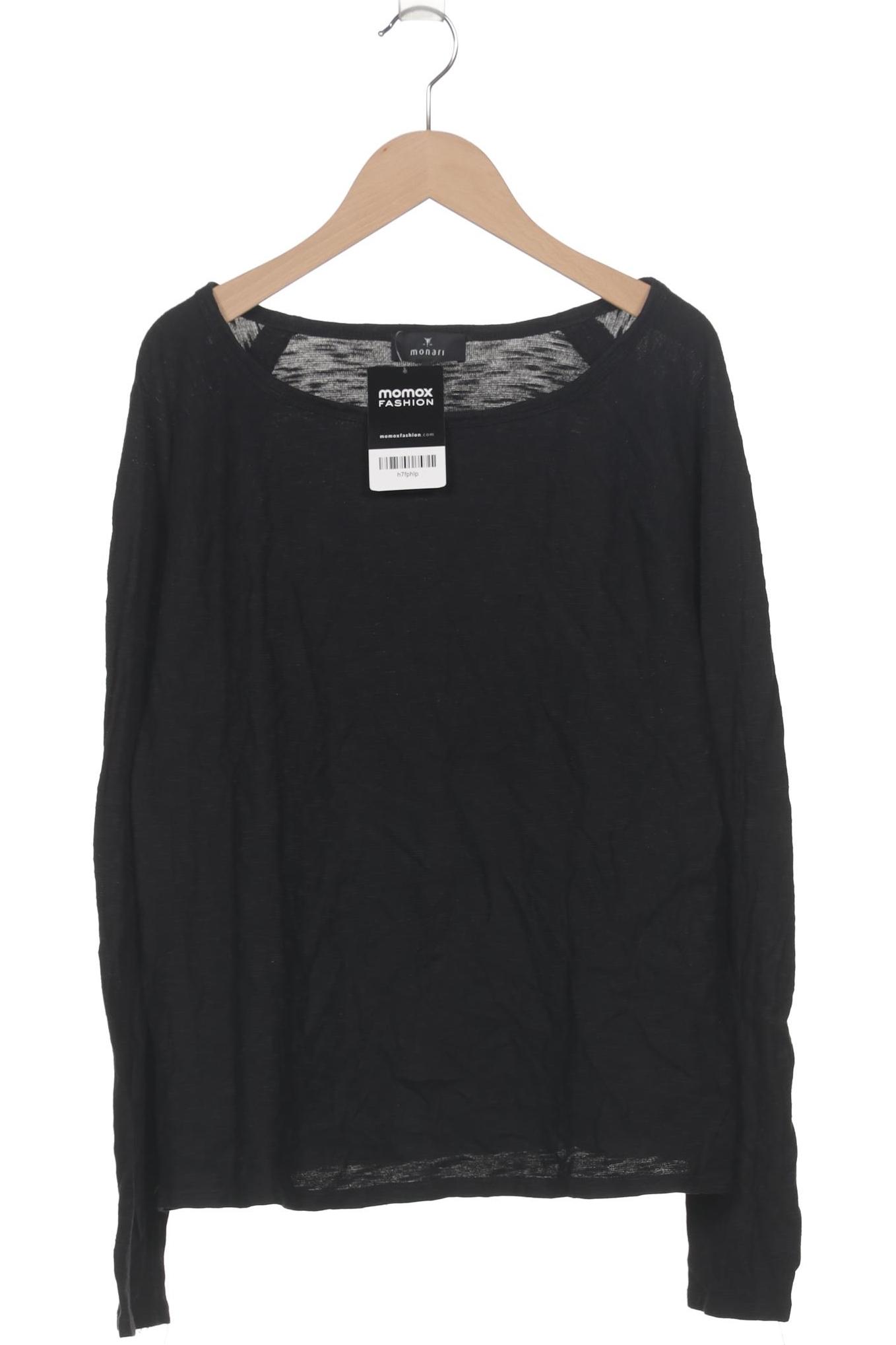

monari Damen Langarmshirt, schwarz, Gr. 38