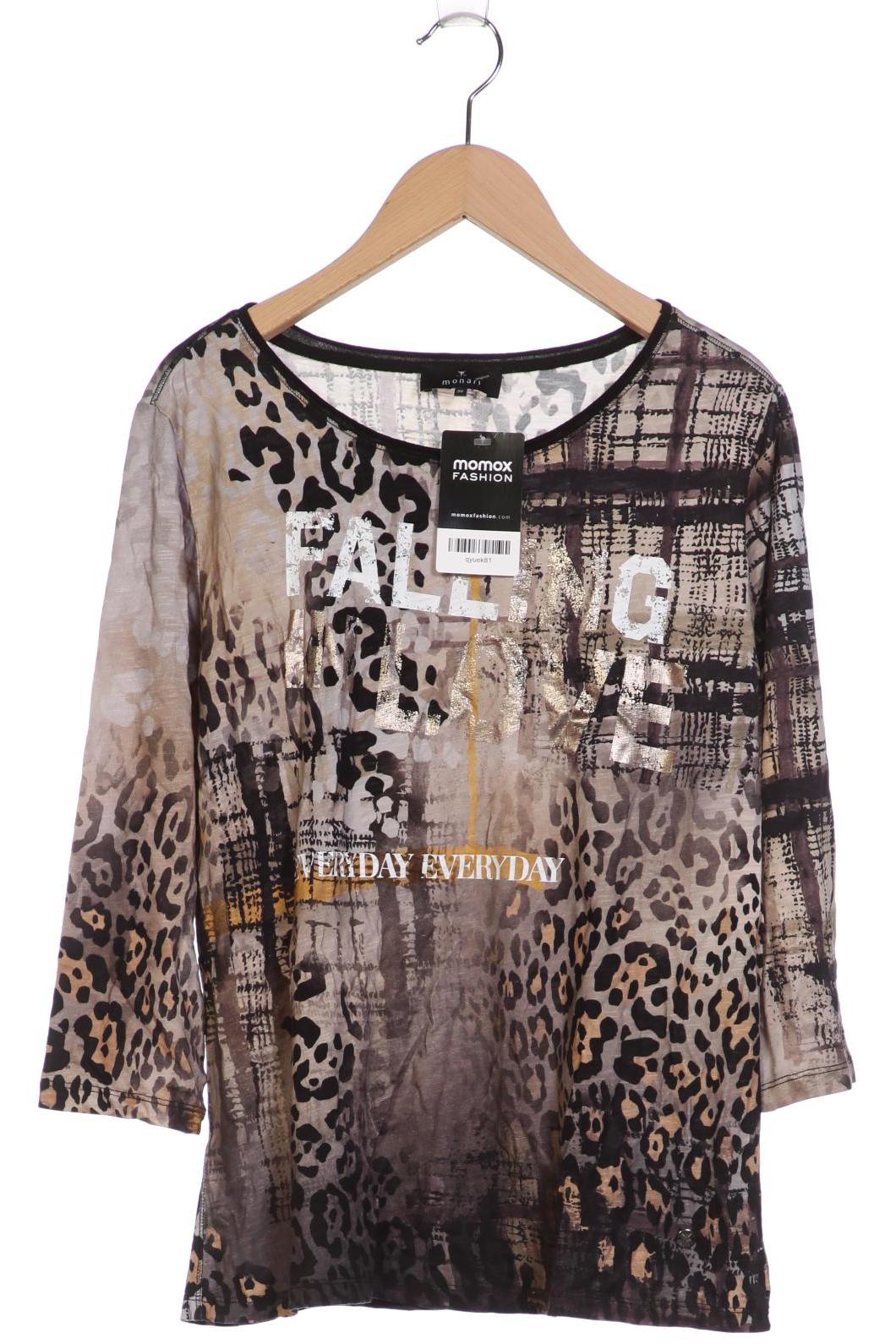 

monari Damen Langarmshirt, beige, Gr. 36