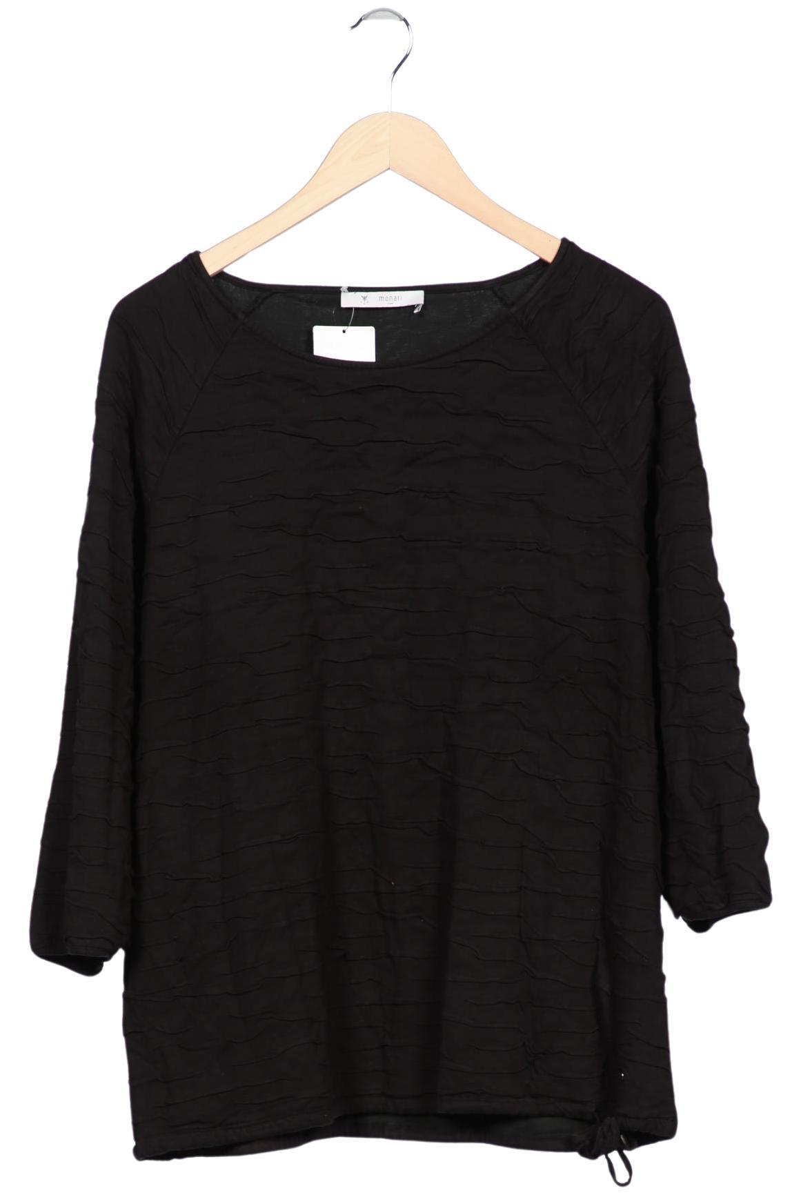 

monari Damen Langarmshirt, schwarz, Gr. 38