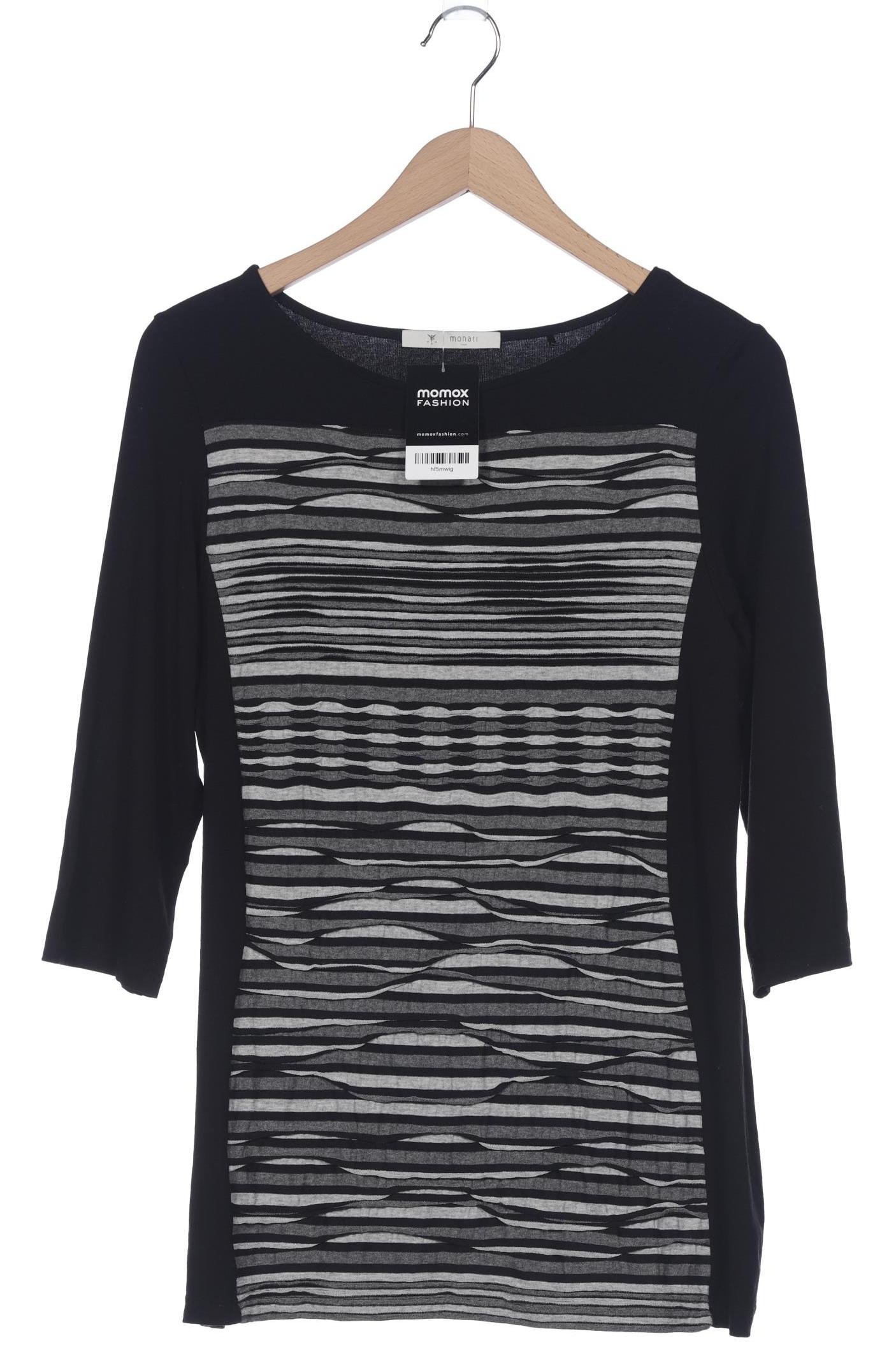 

monari Damen Langarmshirt, schwarz, Gr. 42