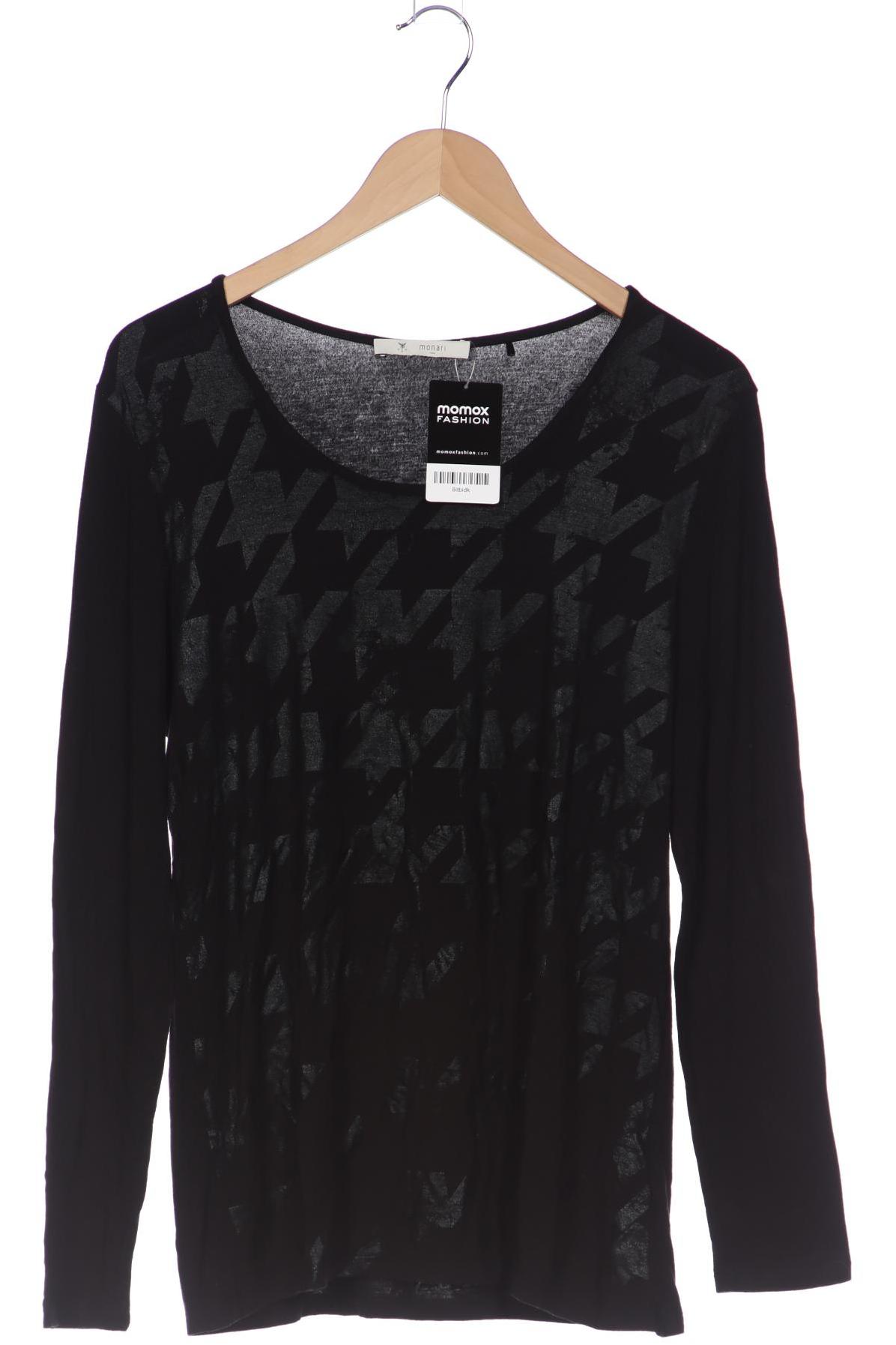 

monari Damen Langarmshirt, schwarz, Gr. 42
