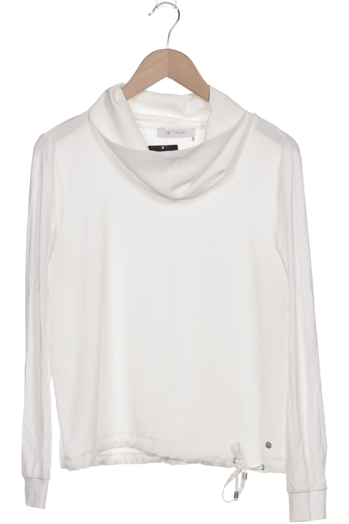 

monari Damen Langarmshirt, weiß, Gr. 38