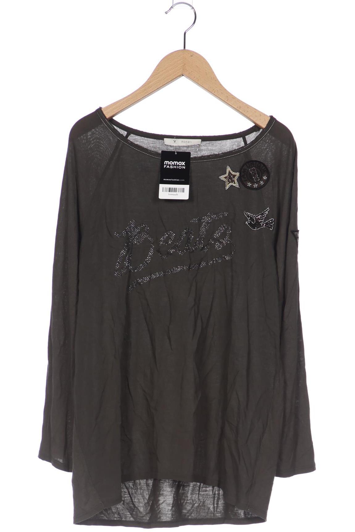 

monari Damen Langarmshirt, grün, Gr. 38