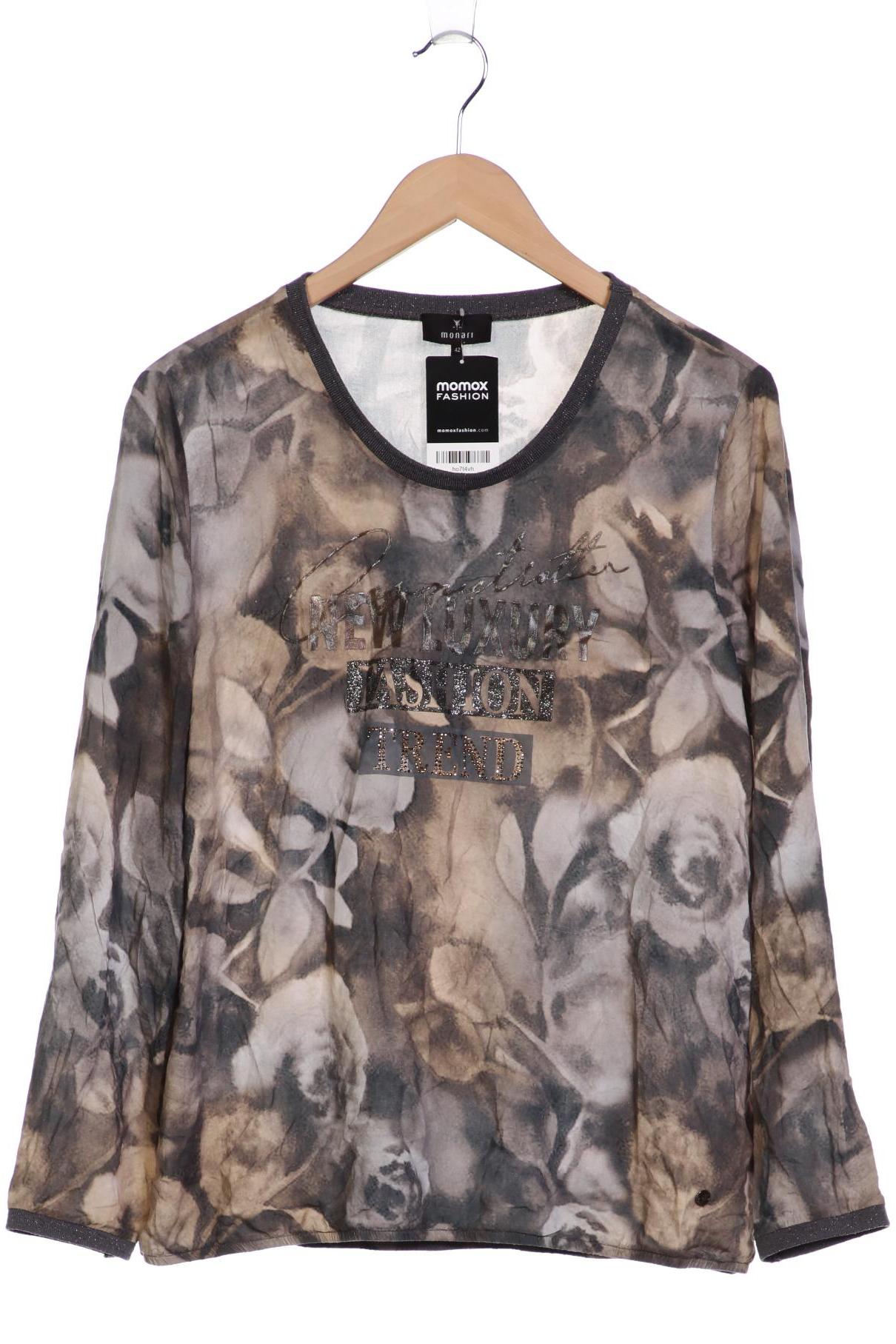 

monari Damen Langarmshirt, grau, Gr. 42