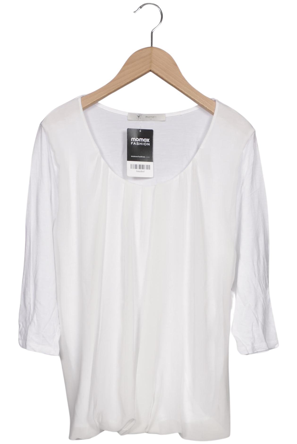 

monari Damen Langarmshirt, weiß, Gr. 36