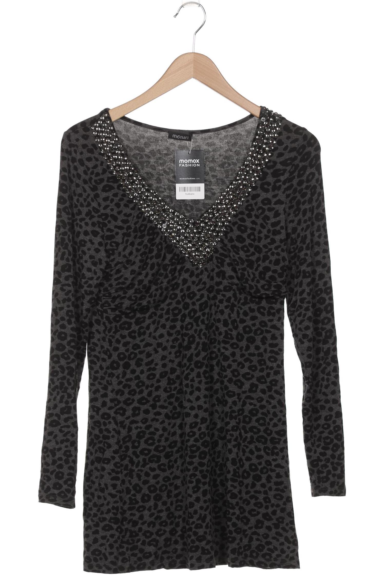 

monari Damen Langarmshirt, grau, Gr. 36