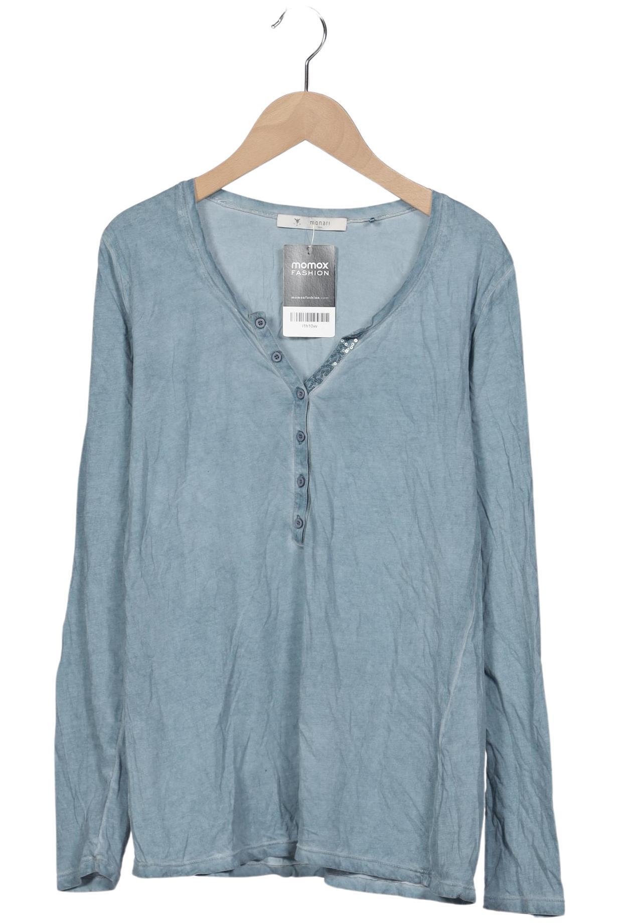 

monari Damen Langarmshirt, hellblau, Gr. 38