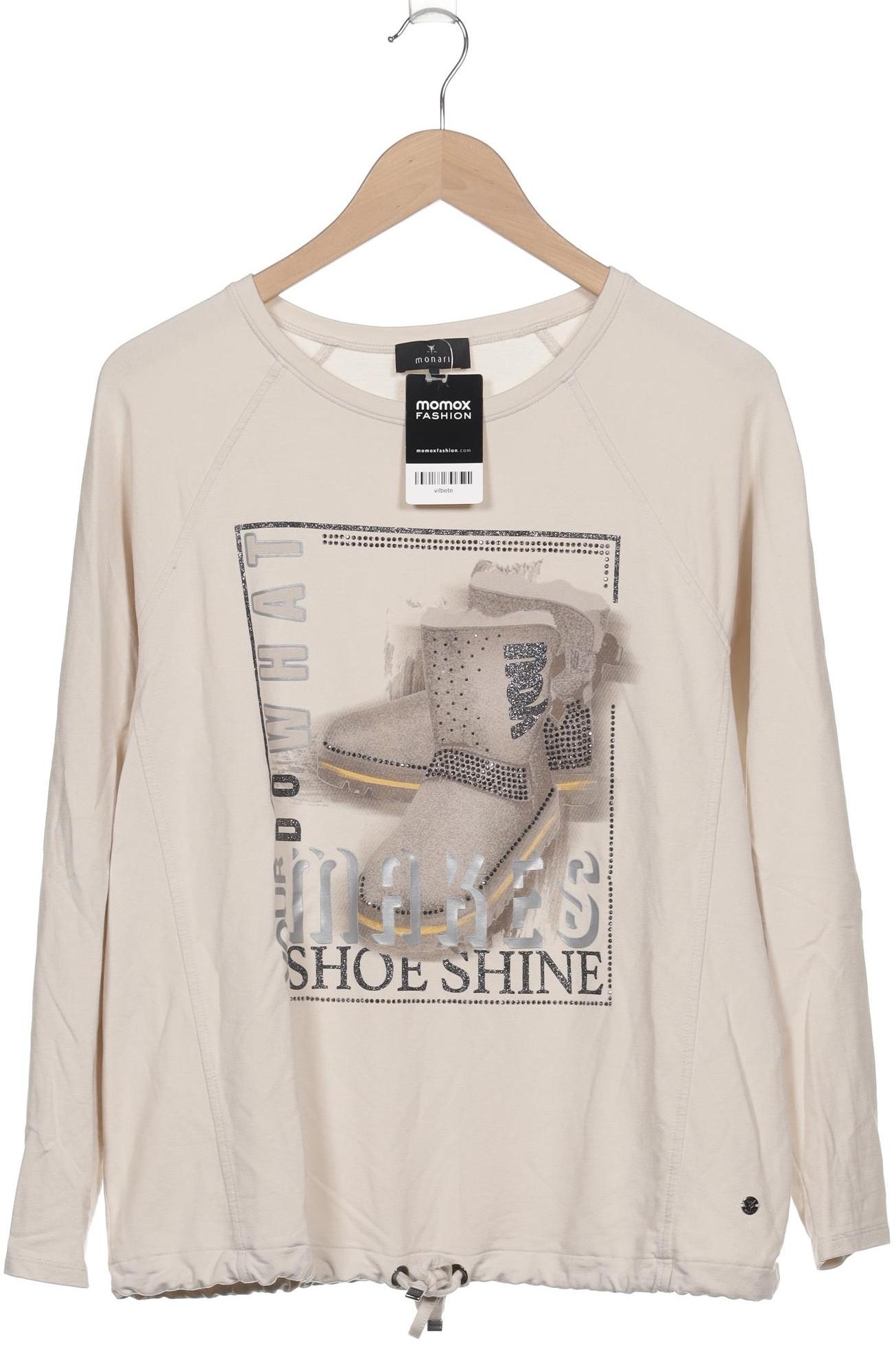 

monari Damen Langarmshirt, beige, Gr. 42