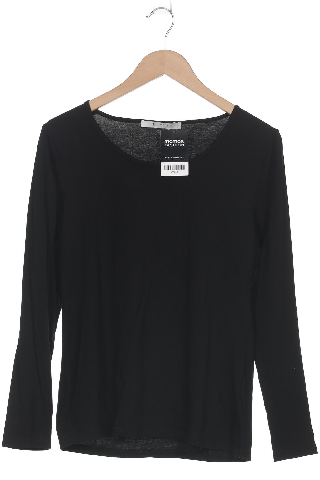 

monari Damen Langarmshirt, schwarz, Gr. 40