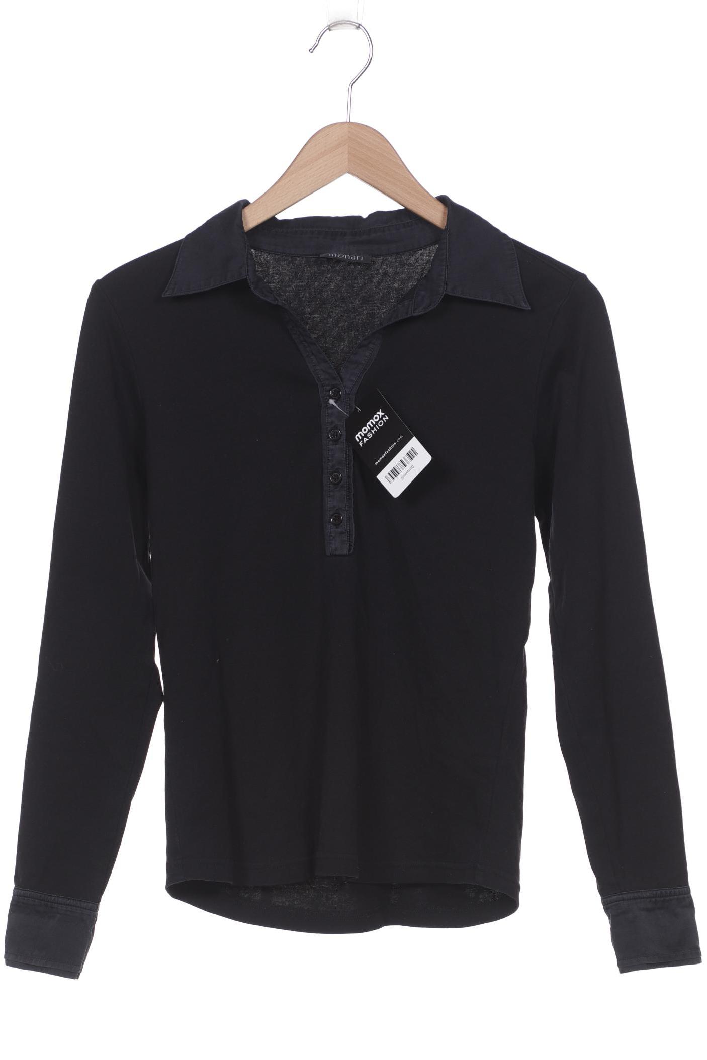 

monari Damen Langarmshirt, schwarz, Gr. 40