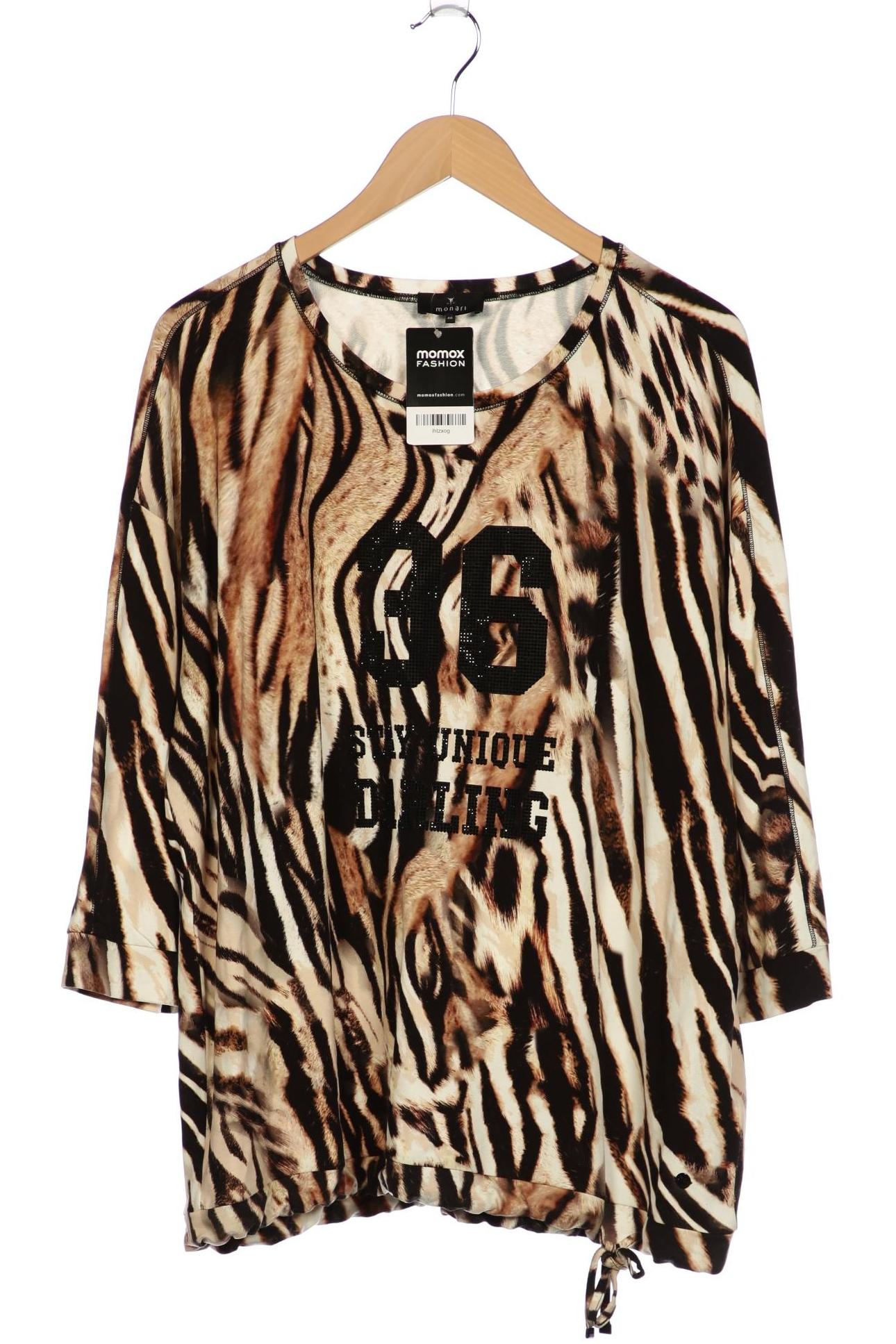 

monari Damen Langarmshirt, braun, Gr. 46