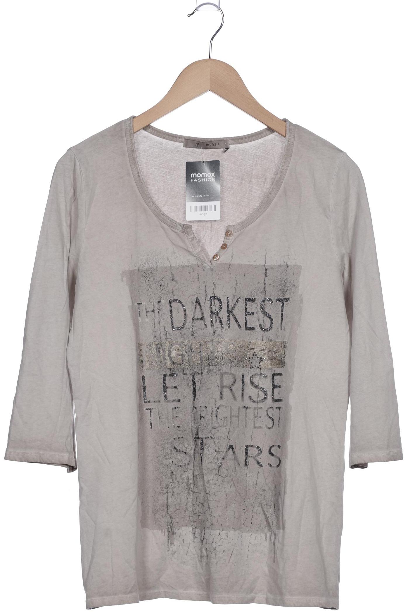 

monari Damen Langarmshirt, braun, Gr. 44