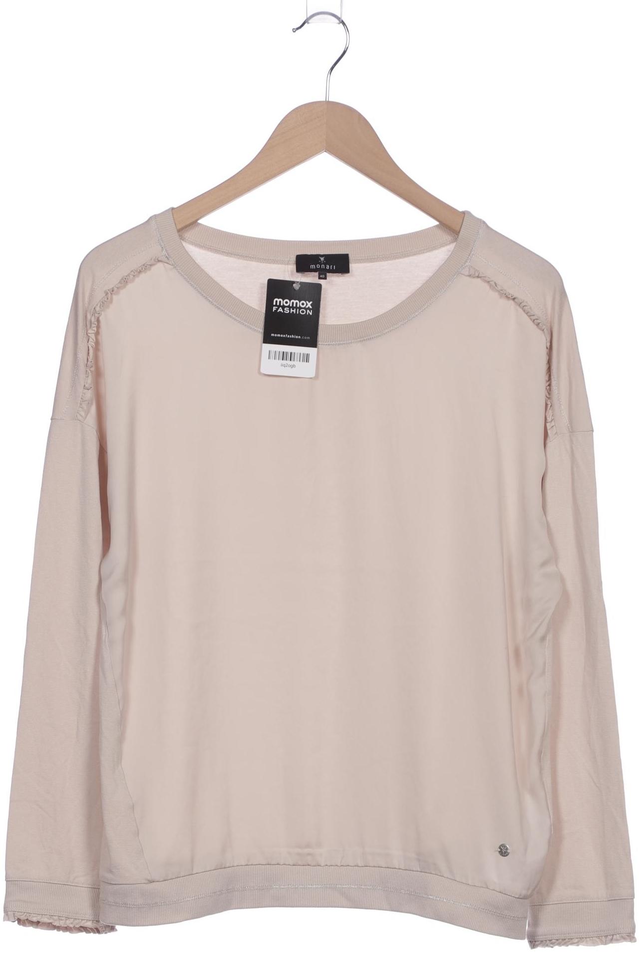 

monari Damen Langarmshirt, beige, Gr. 40