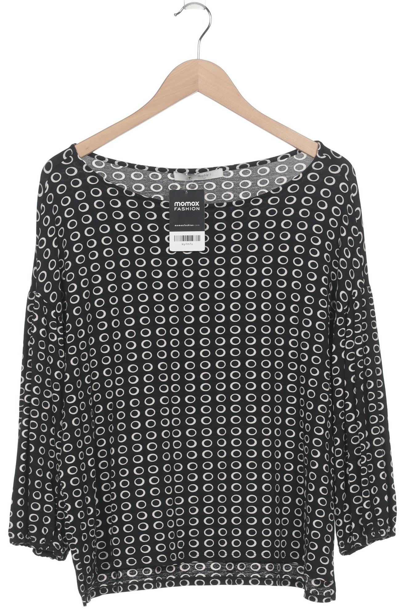 

monari Damen Langarmshirt, schwarz, Gr. 42
