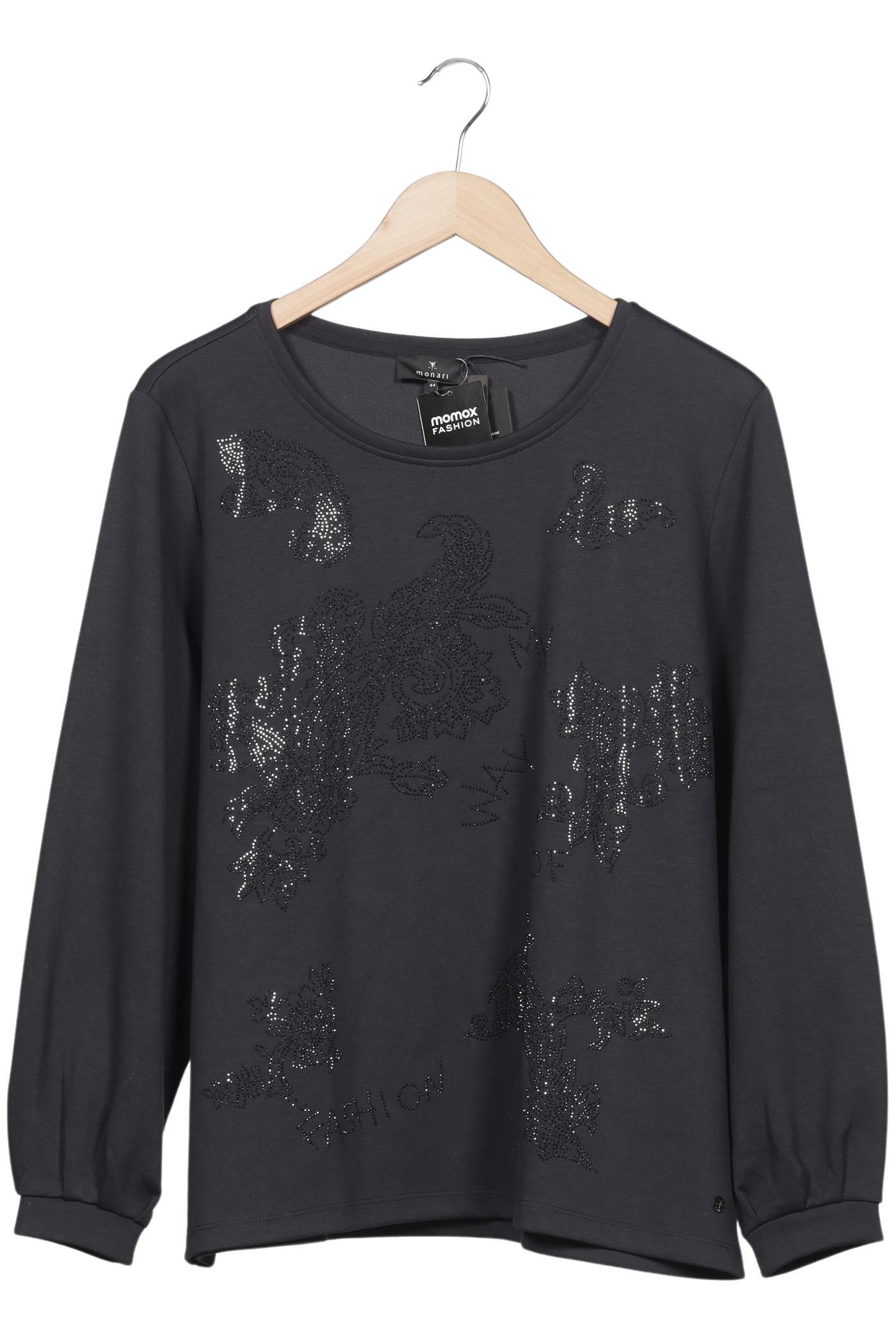 

monari Damen Langarmshirt, grau, Gr. 44
