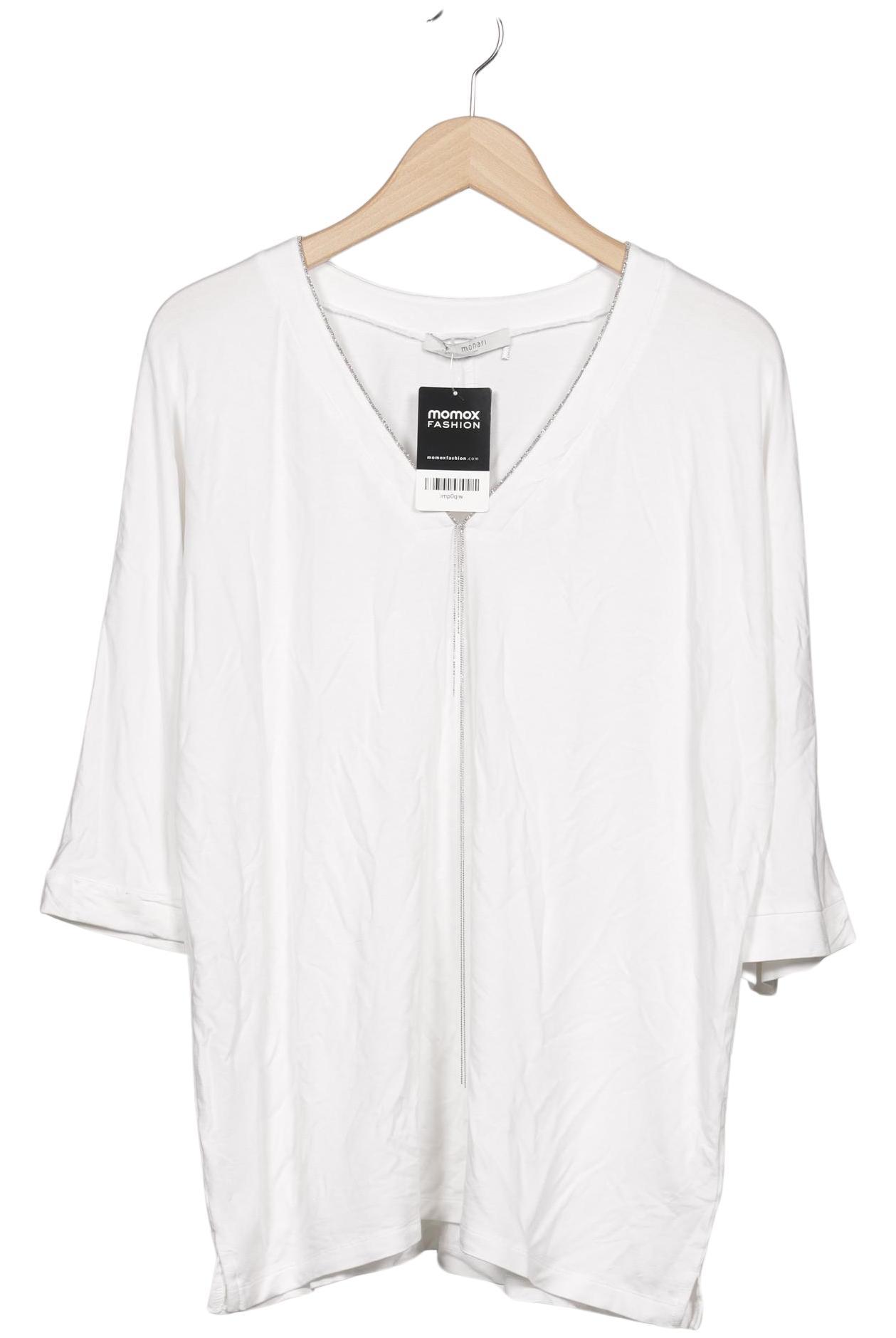 

monari Damen Langarmshirt, weiß, Gr. 44