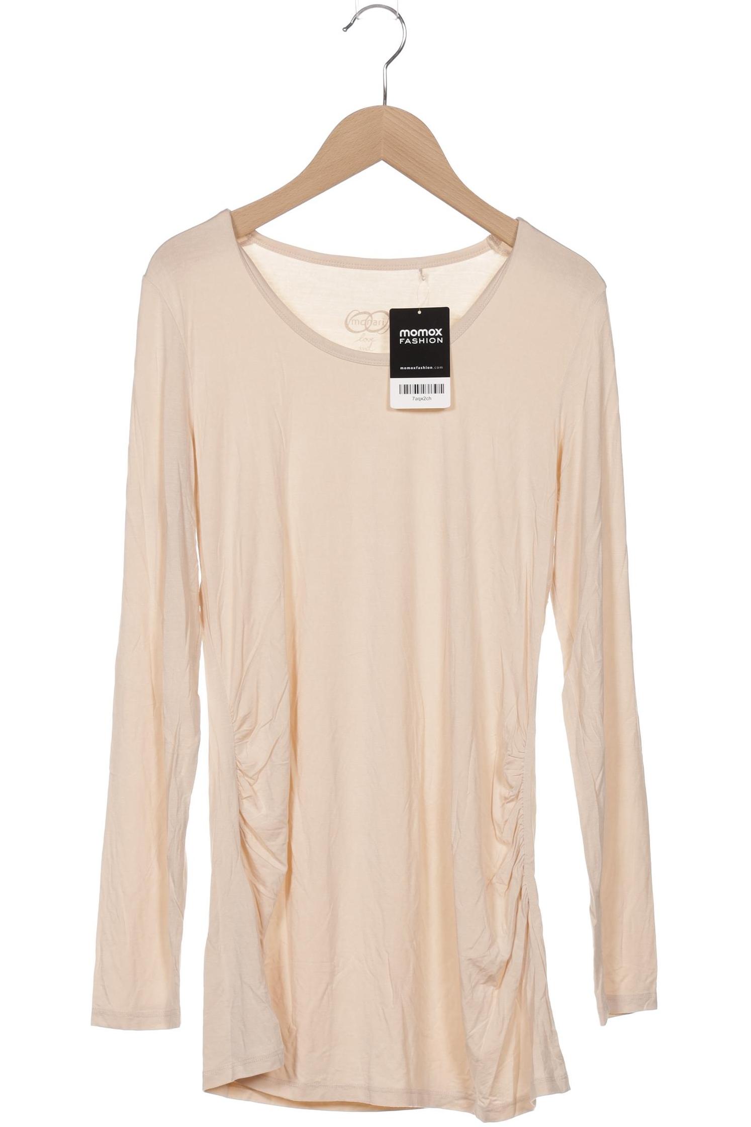 

monari Damen Langarmshirt, cremeweiß, Gr. 38