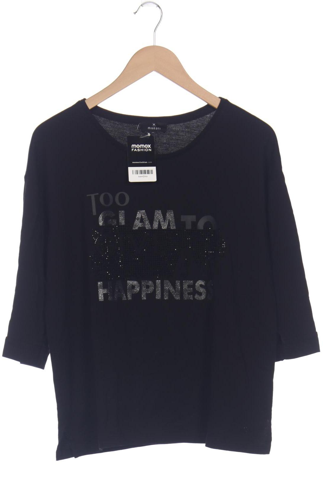 

monari Damen Langarmshirt, schwarz, Gr. 38