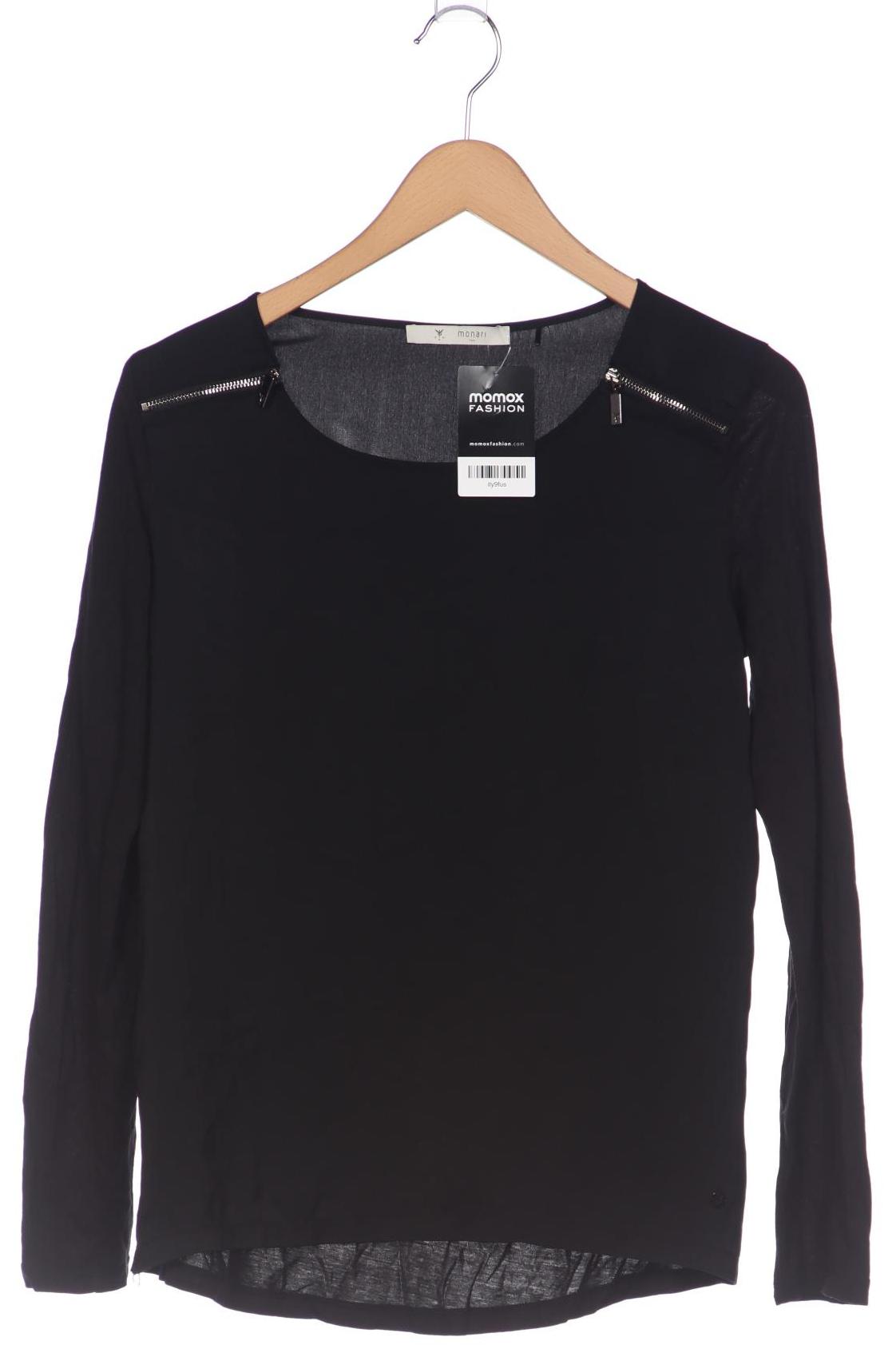 

monari Damen Langarmshirt, schwarz, Gr. 38