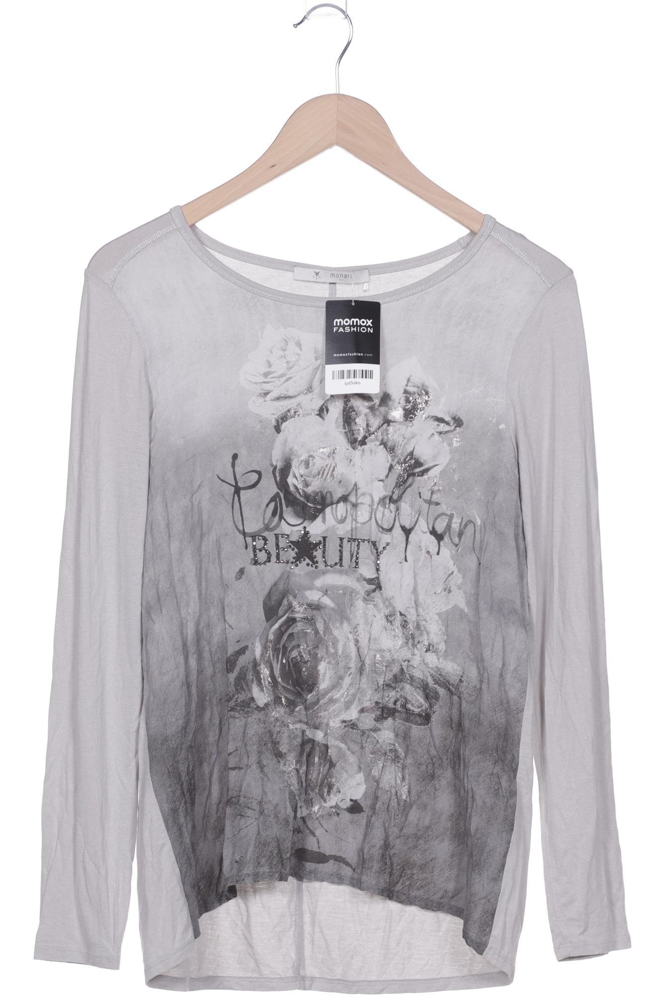 

monari Damen Langarmshirt, grau, Gr. 38