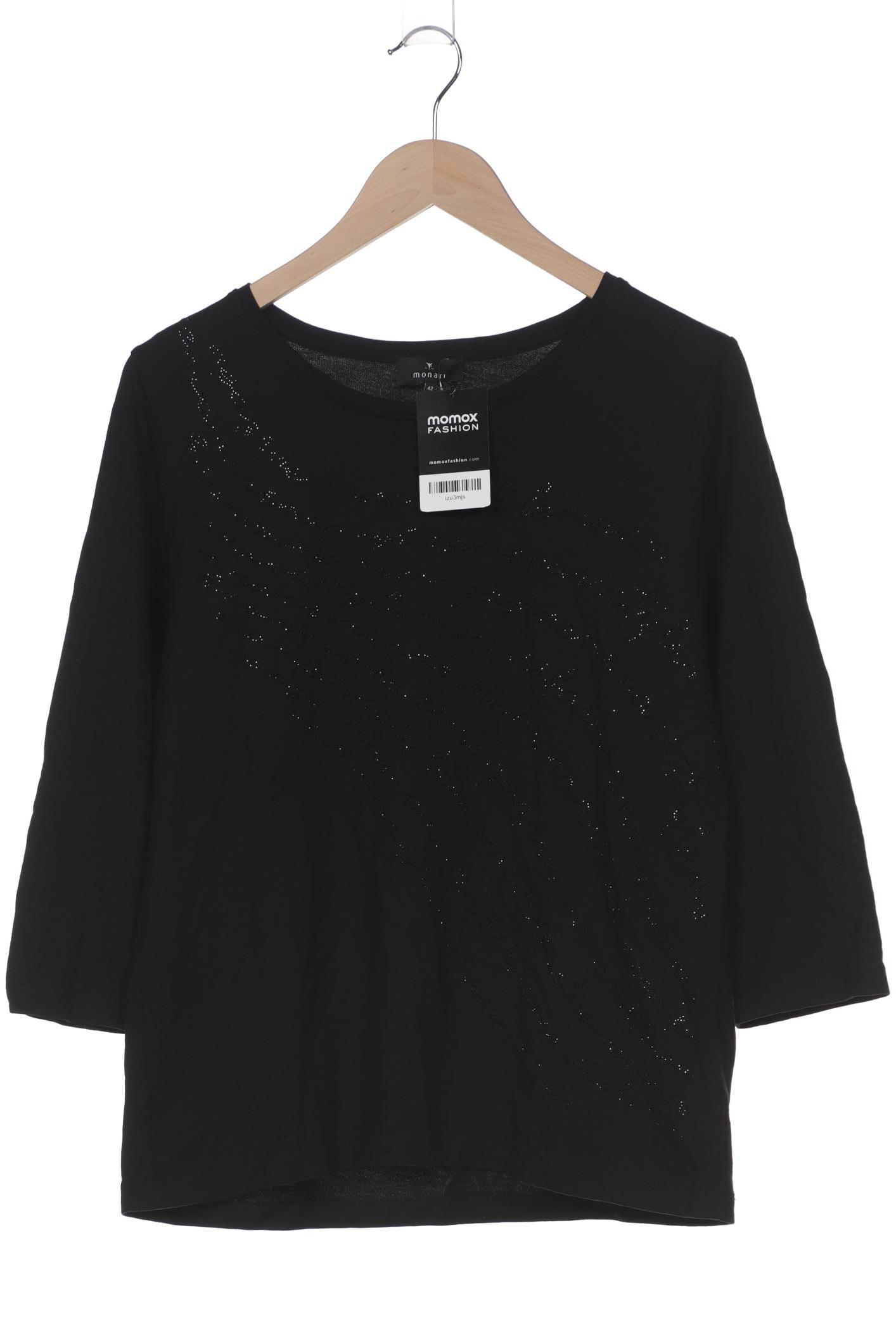 

monari Damen Langarmshirt, schwarz, Gr. 42